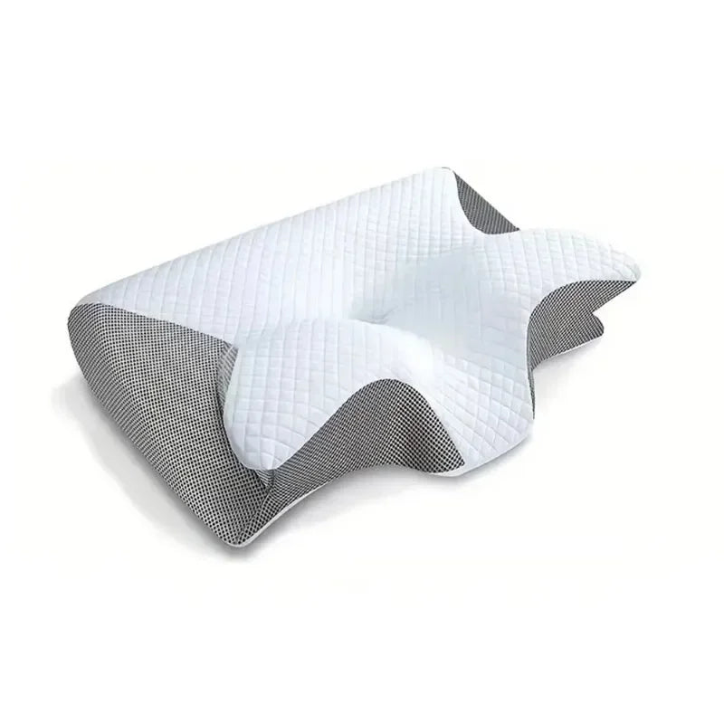 1PC Butterfly Memory Neck Pillow Slow Rebound Comfortable Sleep Memory Foam Pillow 2 in 1 Ergonomic Contour Pillows Home Supply